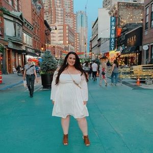 Torrid IVORY CHALLIS OFF SHOULDER SKATER DRESS 0